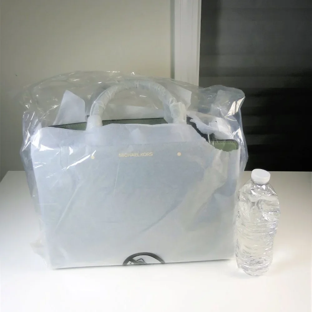 Michael Kors Rayne Medium Leather Satchel Army Green NWT - Picture 3 of 13